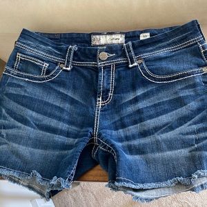 Denim shorts from The Buckle